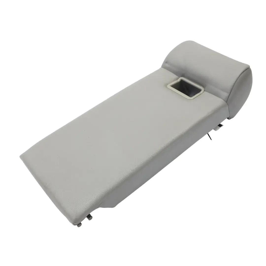 BMW X5 E70 Rear Seat Backrest Centre Armrest Shelf Cup Holder Leather Grey