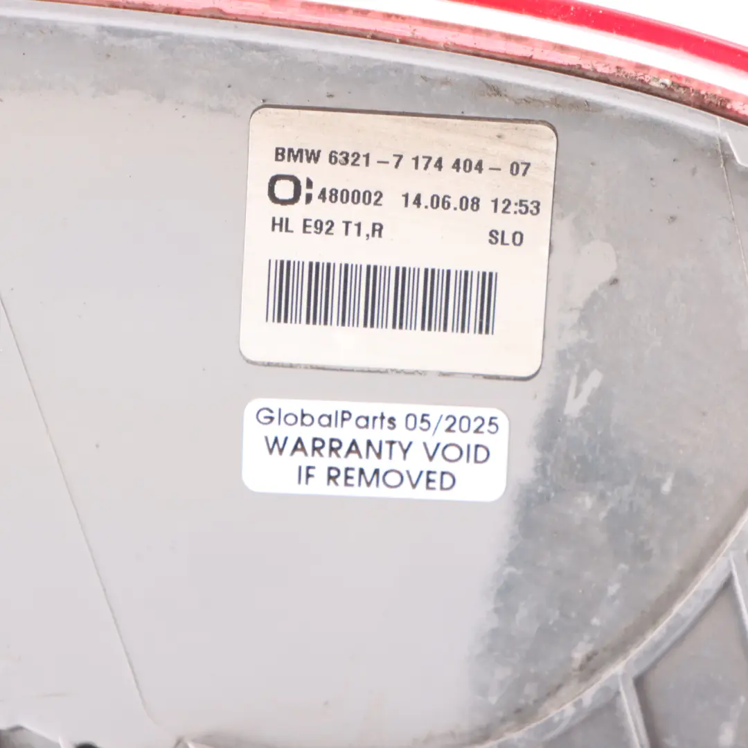 Lamp BMW E92 Coupe Light In Side Panel Right O/S Rear - SKU 7174404-2 - Part number 7174404