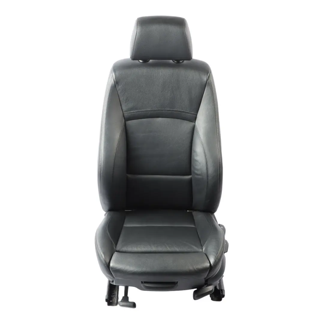 BMW E90 E91 LCI M Sport Schwarz Leder Vorne Links Interieur Sitz