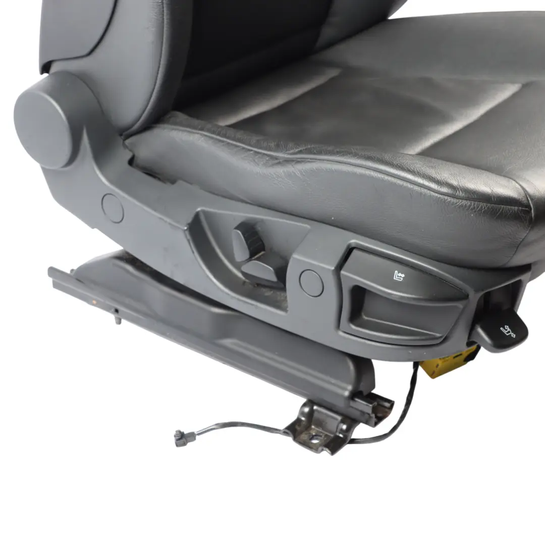 BMW E60 E61 Leather Dakota Black Front Right O/S Seat Interior Driver