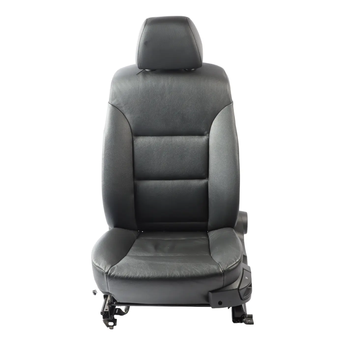 BMW 5 Reihe E60 E61 Vorne Links Sitz Leder Dakota Schwarz