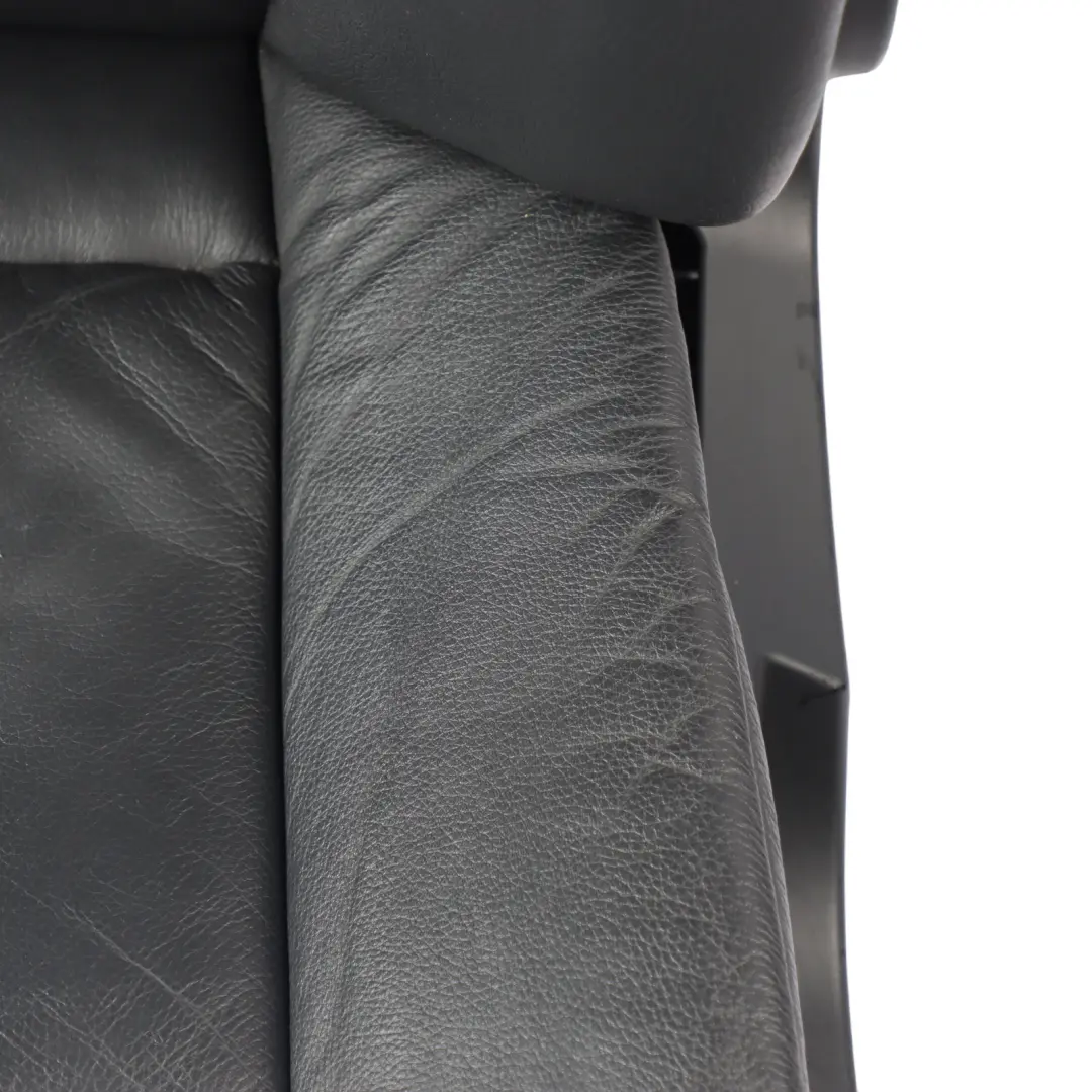 BMW 5 Reihe E60 E61 Vorne Links Sitz Leder Dakota Schwarz