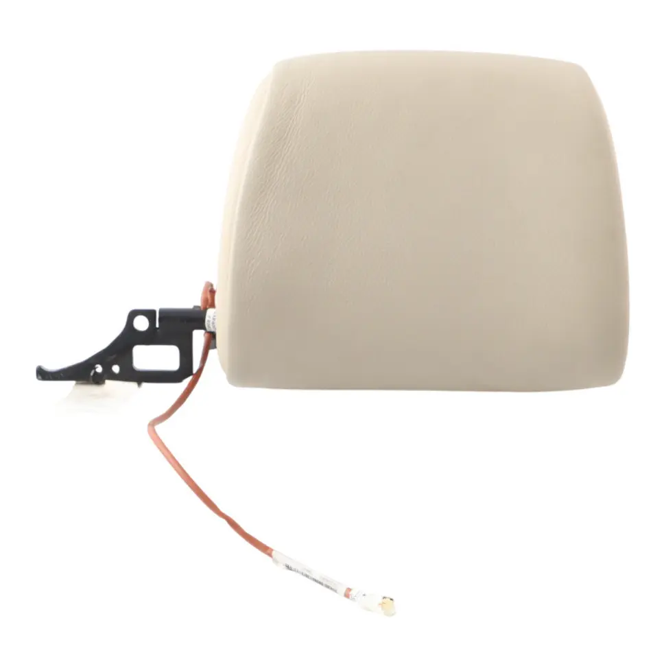 BMW E93 Convertible Seat Headrest Front Right O/S Head Rest Cream Beige Leather