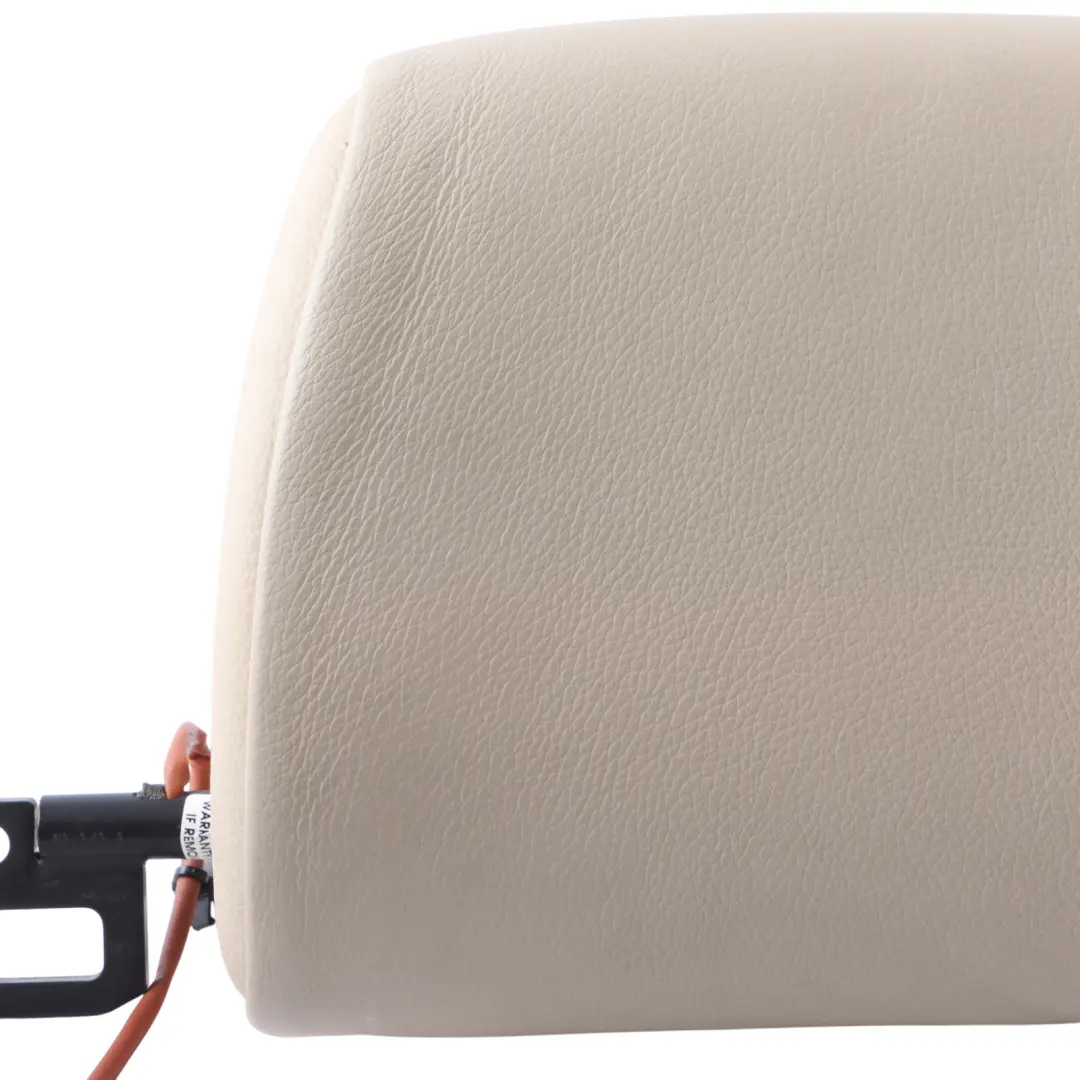 BMW E93 Convertible Seat Headrest Front Right O/S Head Rest Cream Beige Leather