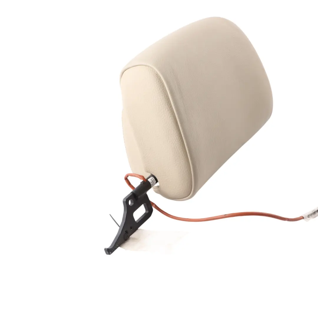 BMW E93 Convertible Seat Headrest Front Right O/S Head Rest Cream Beige Leather