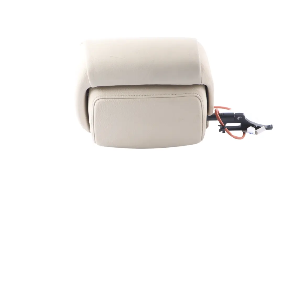 BMW E93 Convertible Seat Headrest Front Right O/S Head Rest Cream Beige Leather