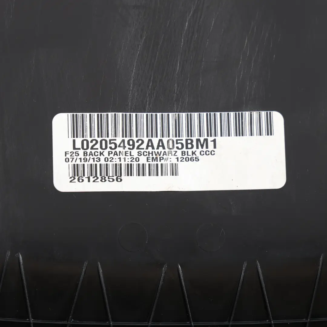 Housse Dossier BMW X3 F25 X4 F26 Avant Panneau Garniture Arrière Noir 7254431