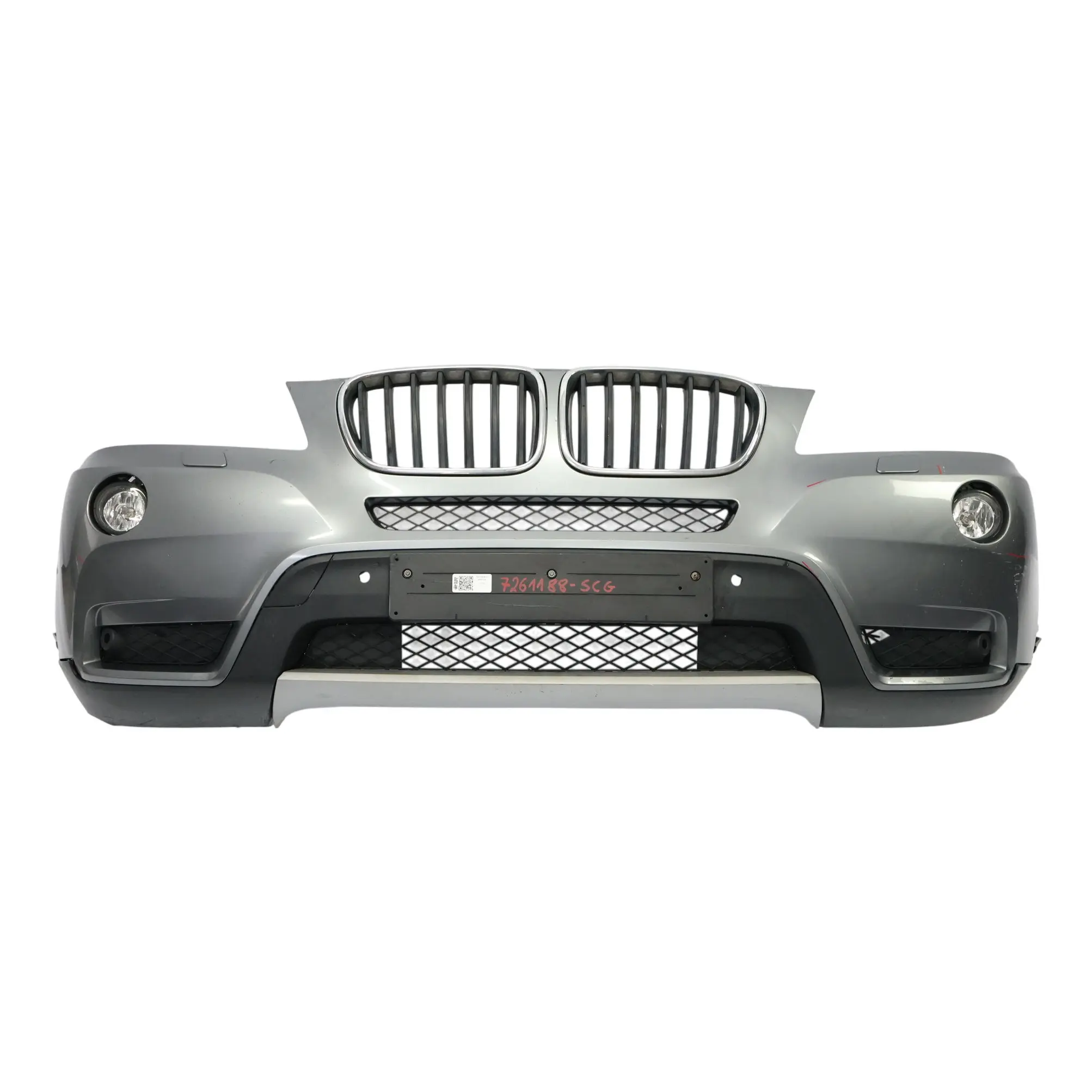 BMW X3 F25 Front Bumper Trim Panel Covering Spacegrau Grey Metallic - A52