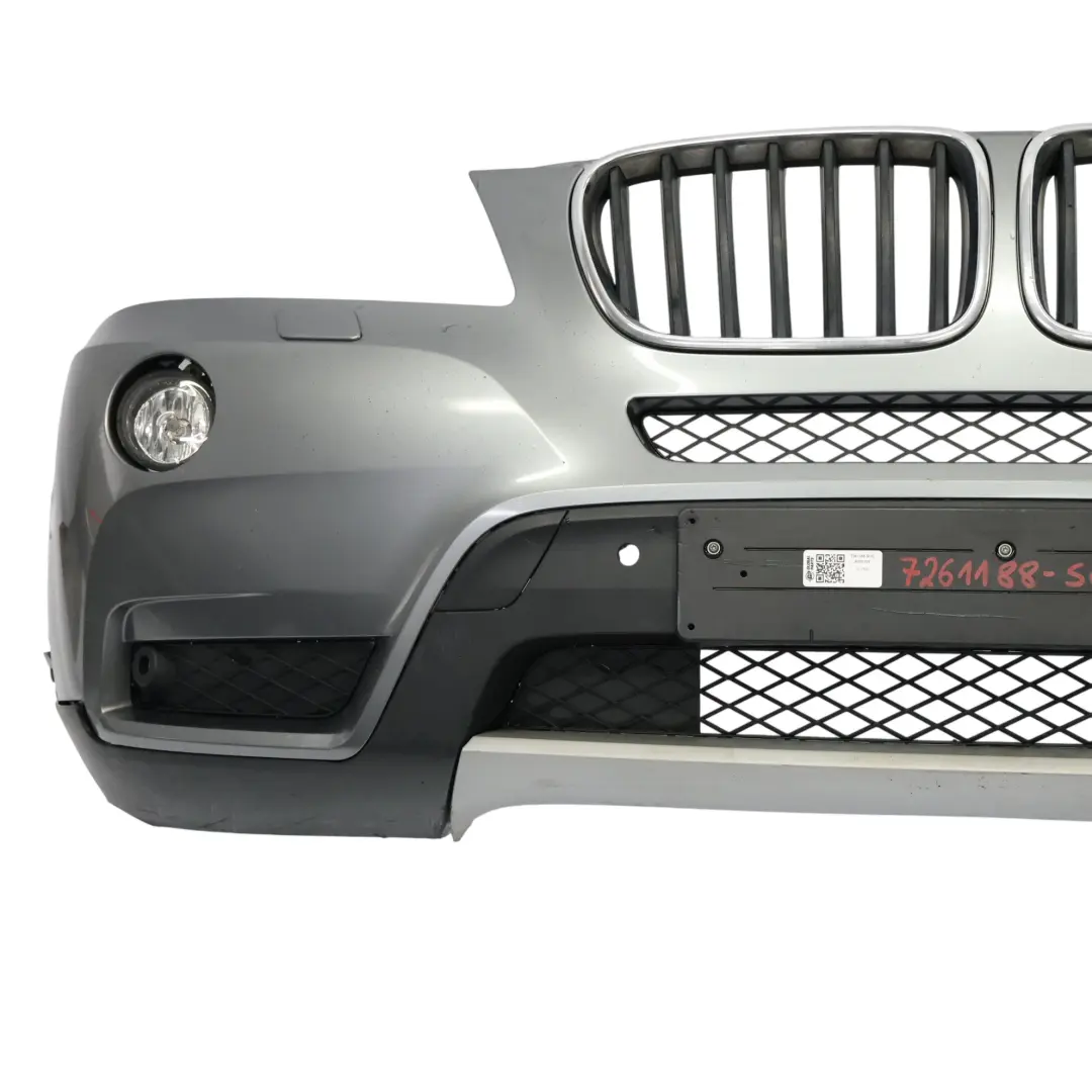 BMW X3 F25 Front Bumper Trim Panel Covering Spacegrau Grey Metallic - A52