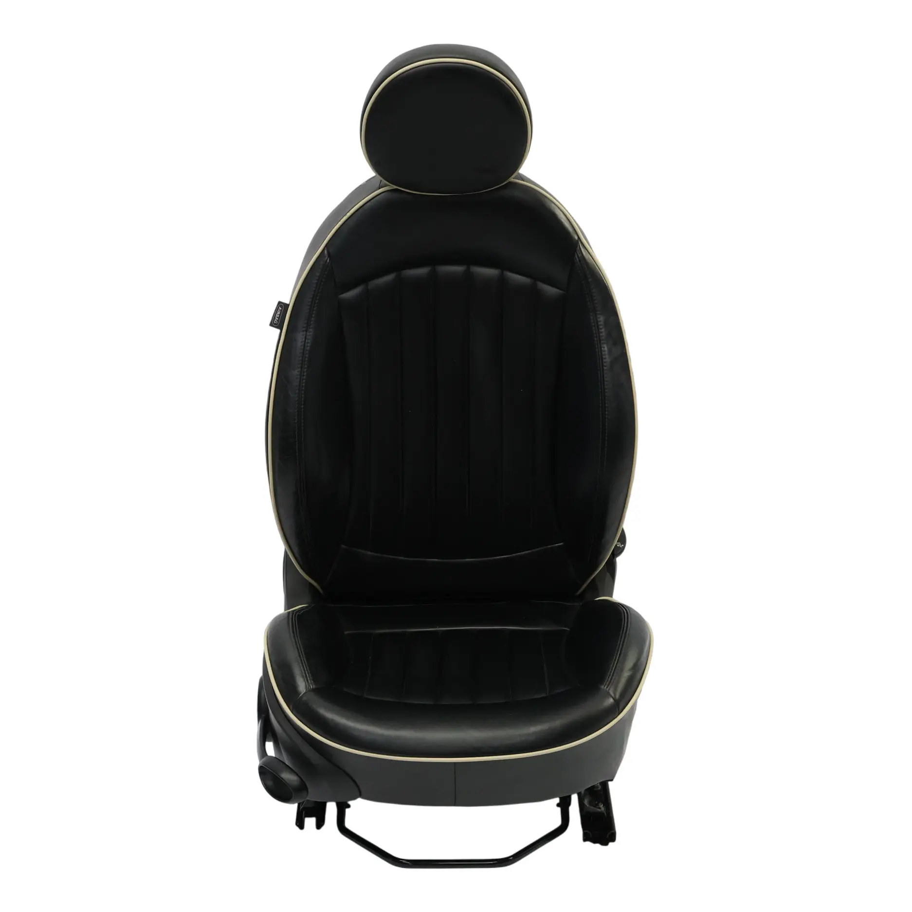 Front Sport Seat Mini R55 R56 Right Side O/S Heated Black Leather Lounge