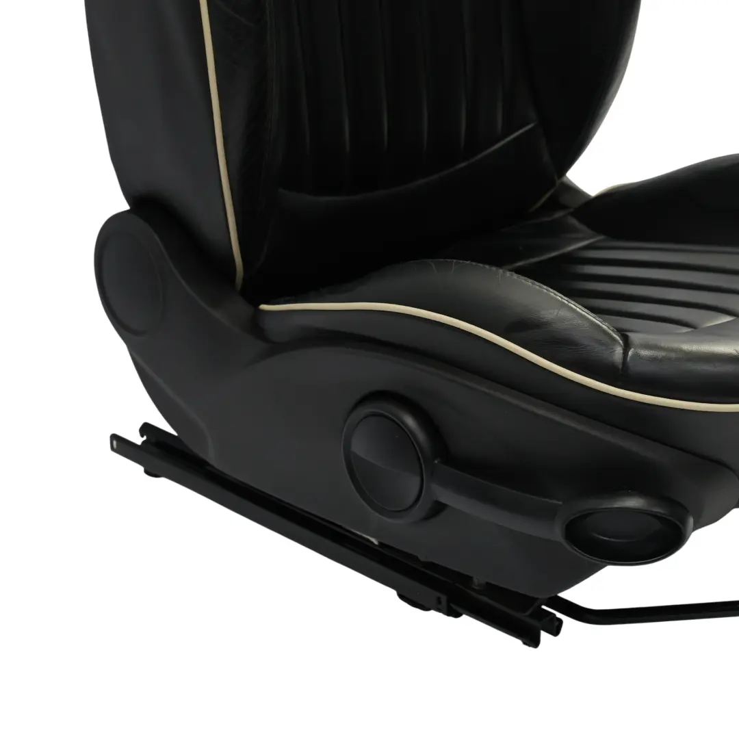 Front Sport Seat Mini R55 R56 Right Side O/S Heated Black Leather Lounge