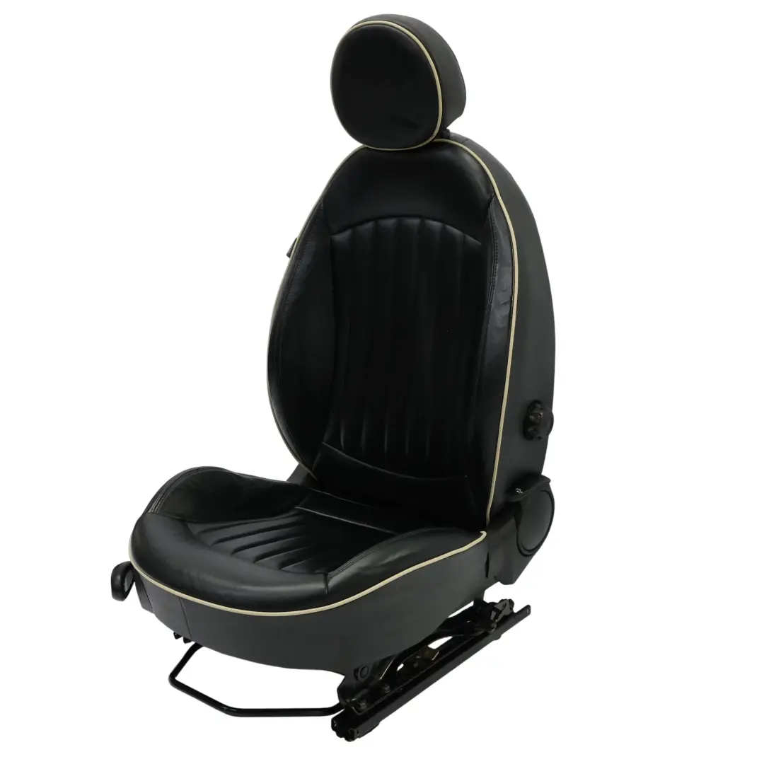 Front Sport Seat Mini R55 R56 Right Side O/S Heated Black Leather Lounge