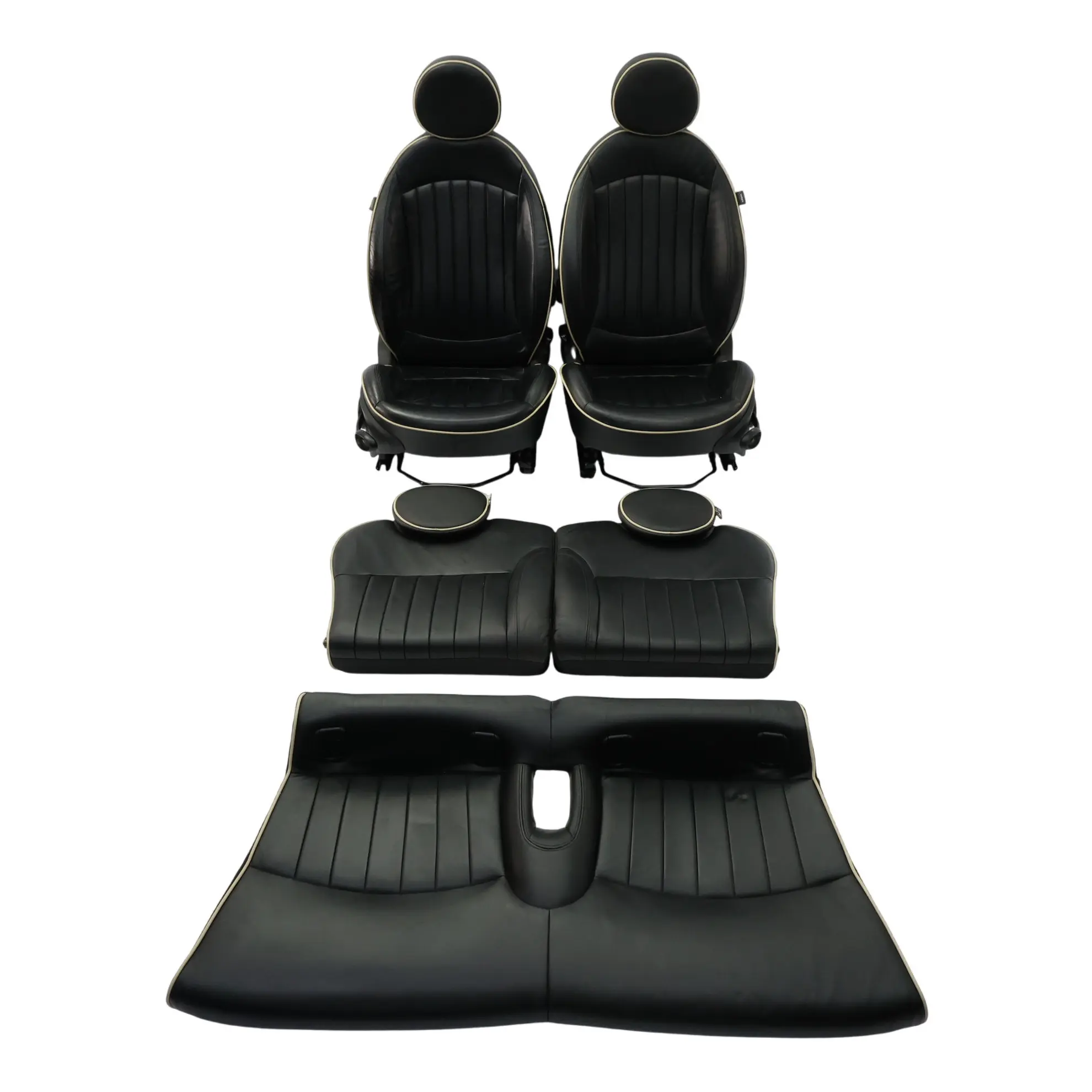 Sedili Mini Cooper One R56 Sportivi Interni In Pelle Nera Completamente Lounge