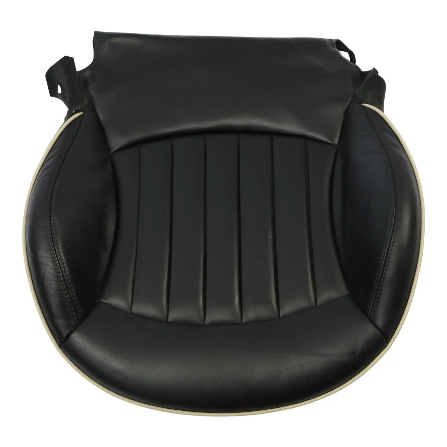 Mini Cooper One R56 Front Seat Base Cover Cushion Heated Leather Black