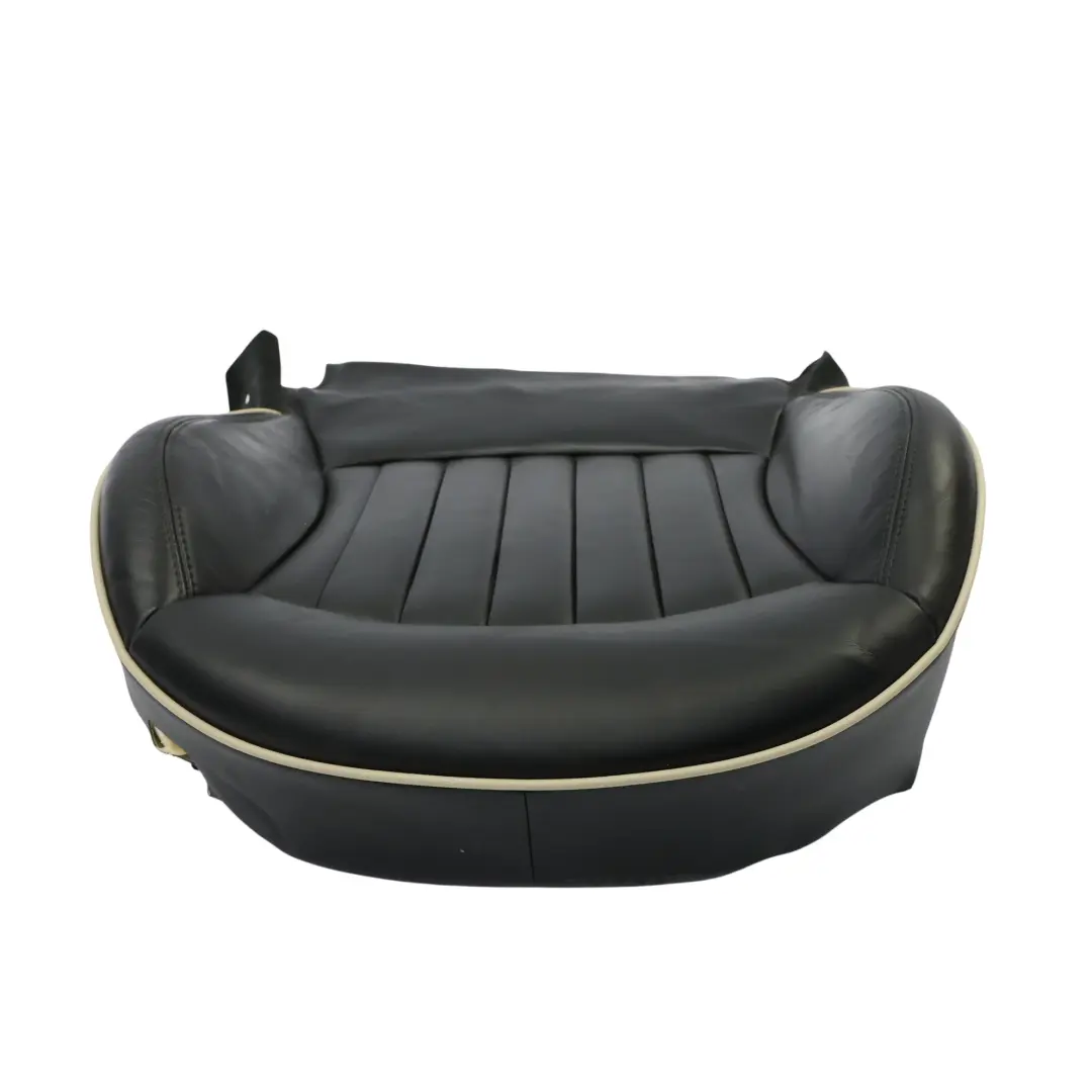 Mini Cooper One R56 Front Seat Base Cover Cushion Heated Leather Black