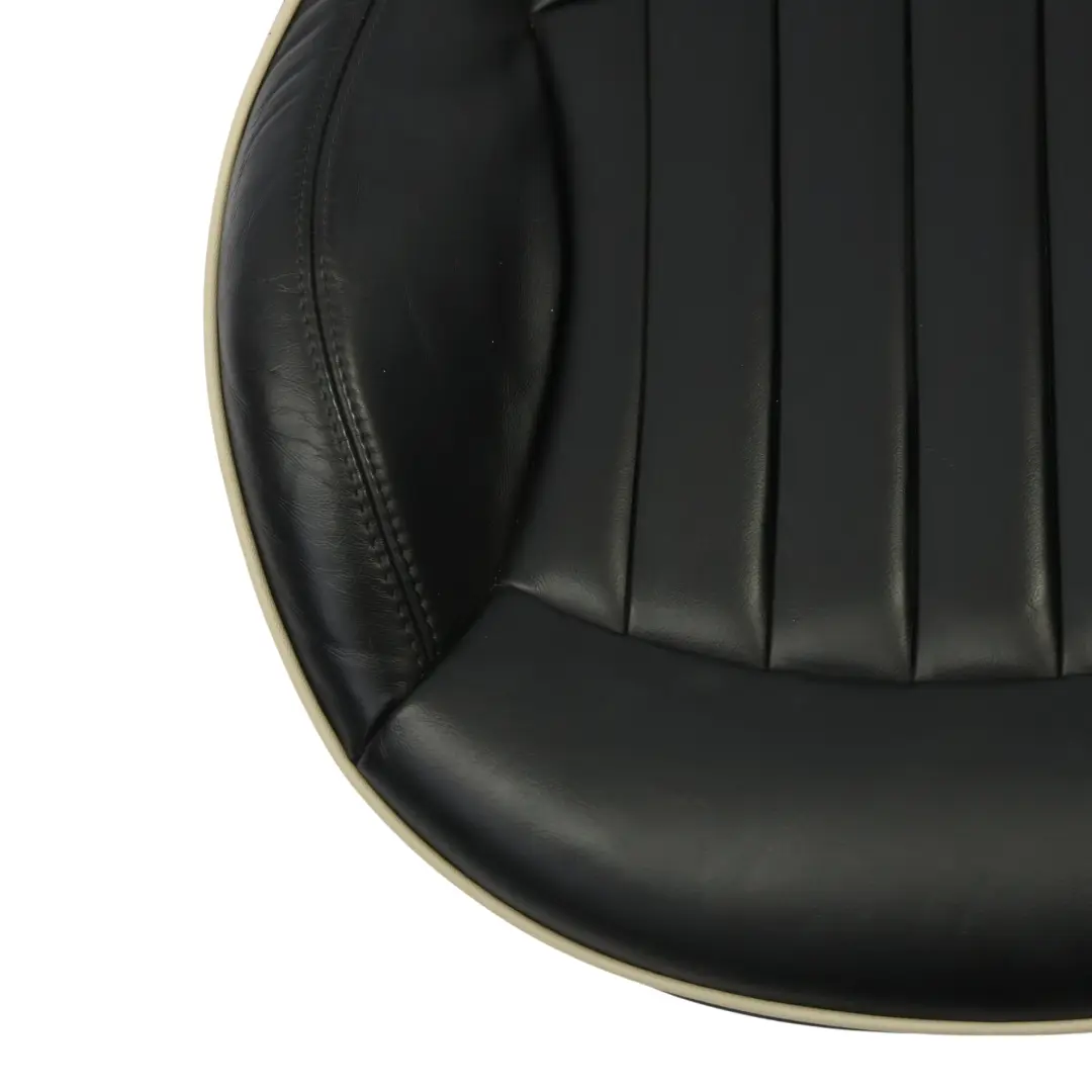 Mini Cooper One R56 Front Seat Base Cover Cushion Heated Leather Black