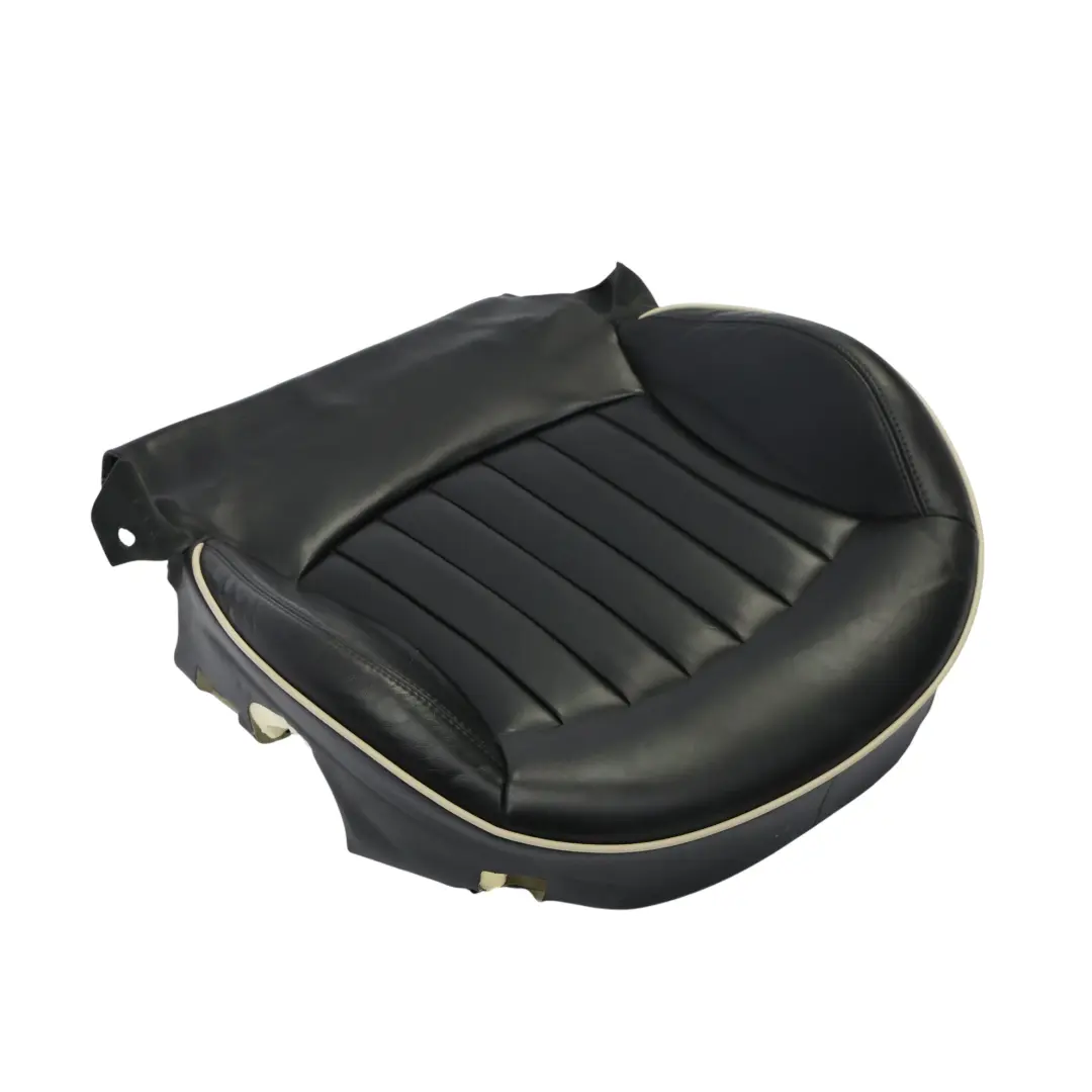 Mini Cooper One R56 Front Seat Base Cover Cushion Heated Leather Black