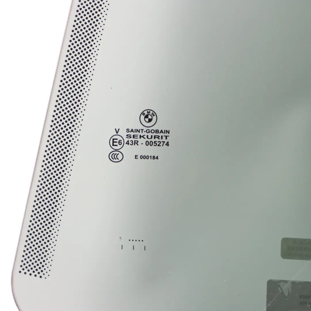 BMW F06 Gran Coupe Side Window Door Glass Rear Left N/S Green 7276969
