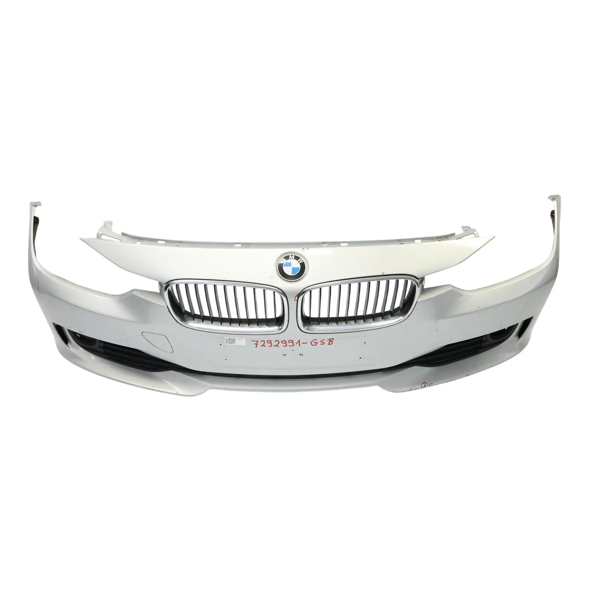 Front Bumper BMW F30 F31 Trim Panel Covering Glacier Silber Metallic - A83