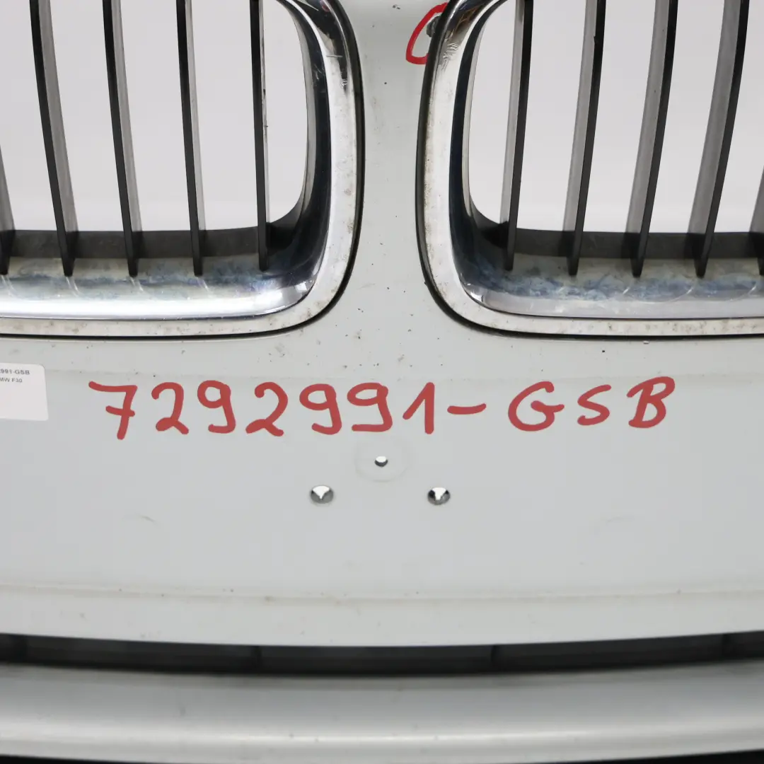 Front Bumper BMW F30 F31 Trim Panel Covering Glacier Silber Metallic - A83