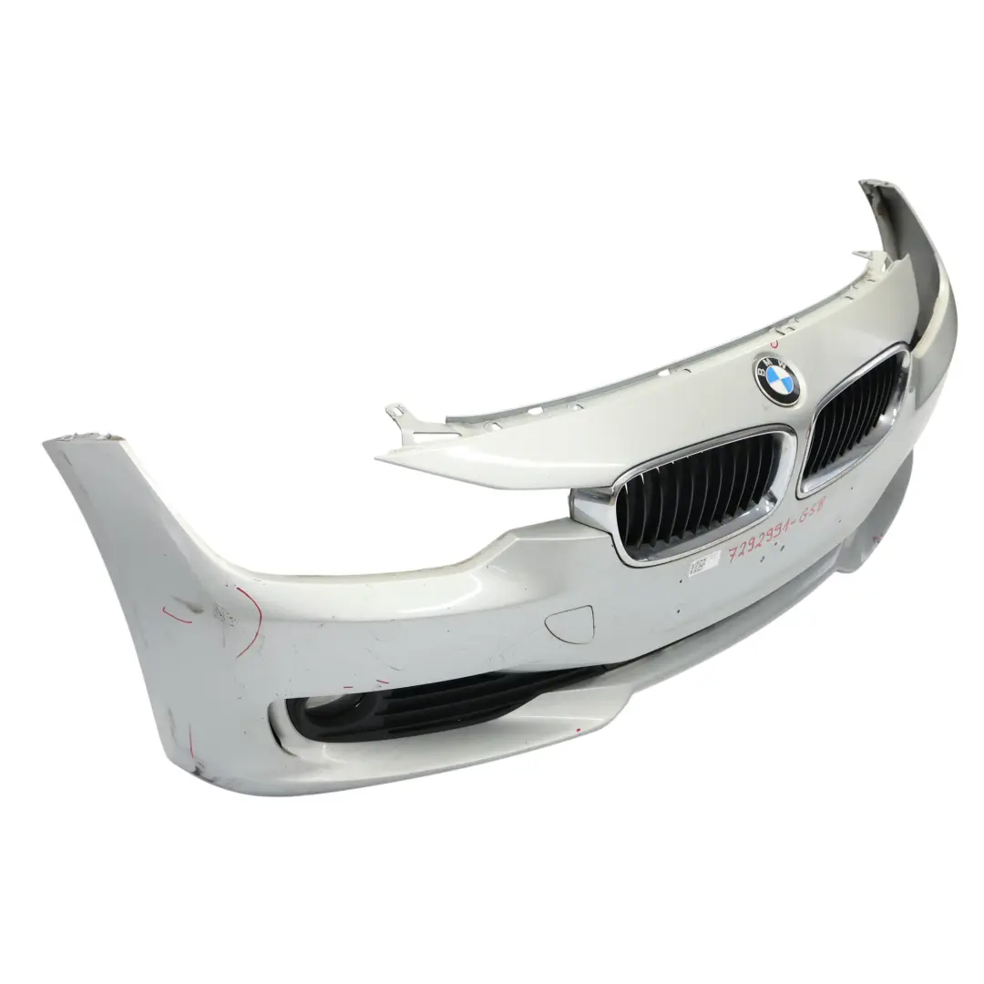 Front Bumper BMW F30 F31 Trim Panel Covering Glacier Silber Metallic - A83