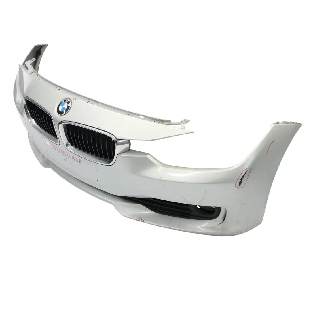 Front Bumper BMW F30 F31 Trim Panel Covering Glacier Silber Metallic - A83