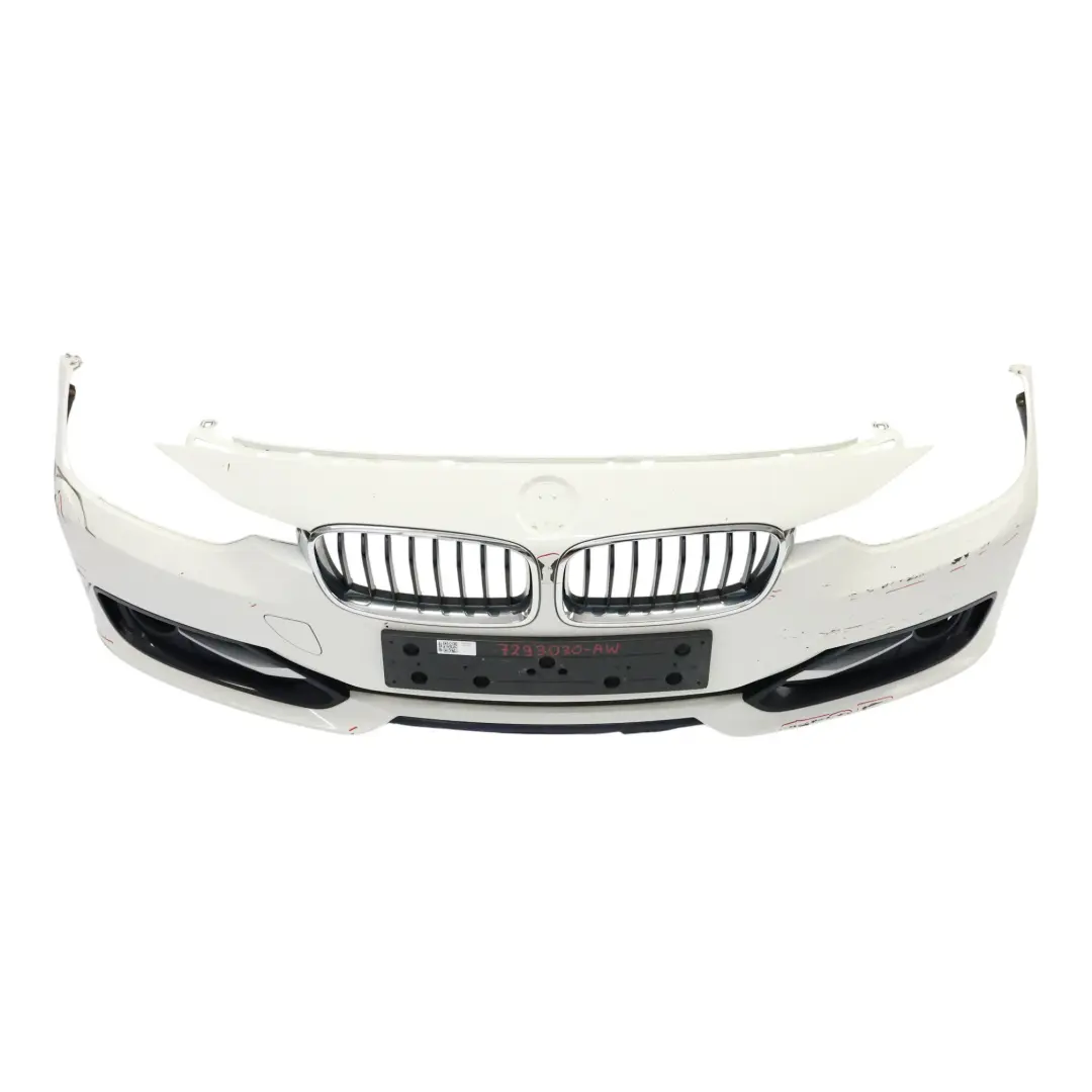 BMW F30 F31 Front Bumper Lines Trim Panel Alpinweiss 3 White - 300