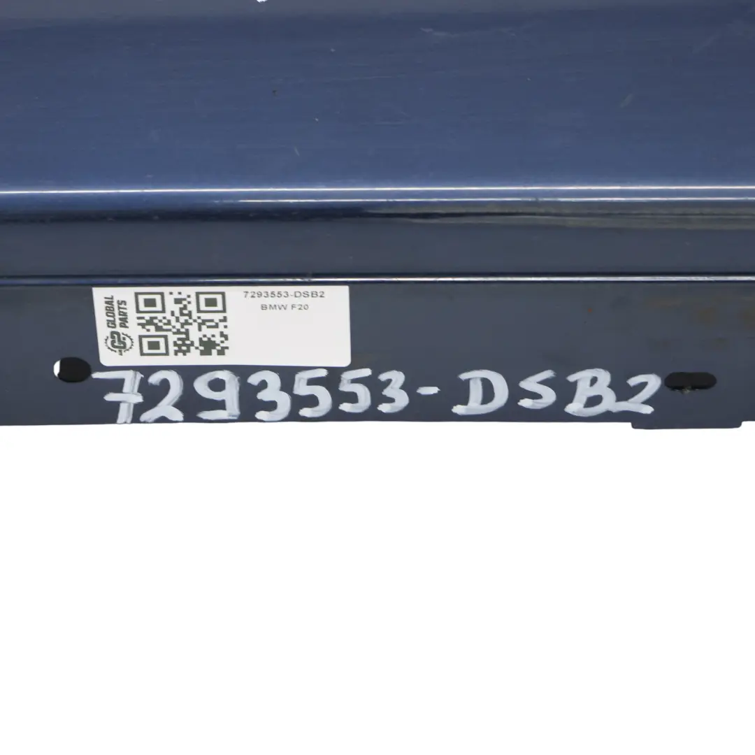 BMW F20 Side Skirt Door Sill Strip Covering Left N/S Tiefseeblau Blue - A76