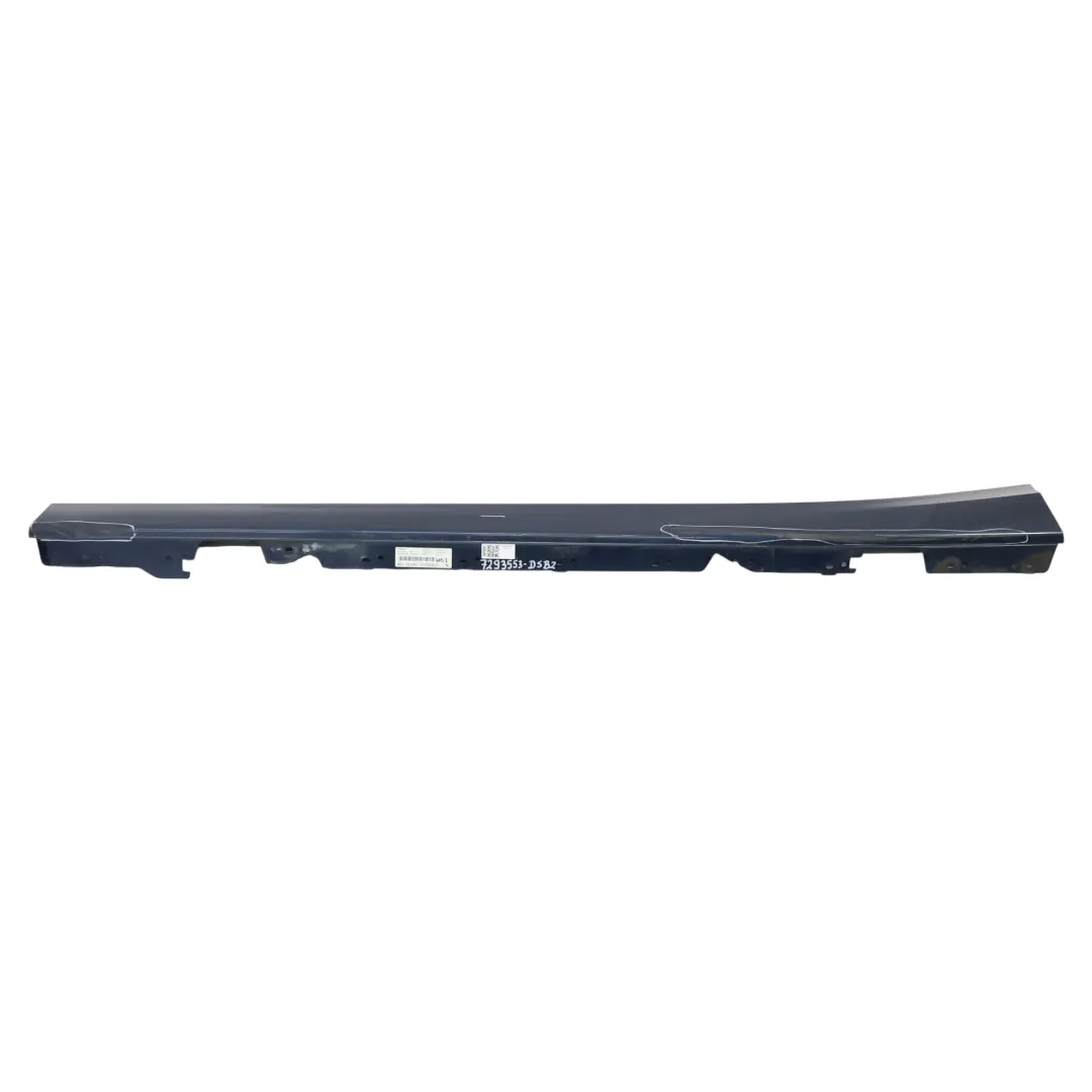 BMW F20 Side Skirt Door Sill Strip Covering Left N/S Tiefseeblau Blue - A76