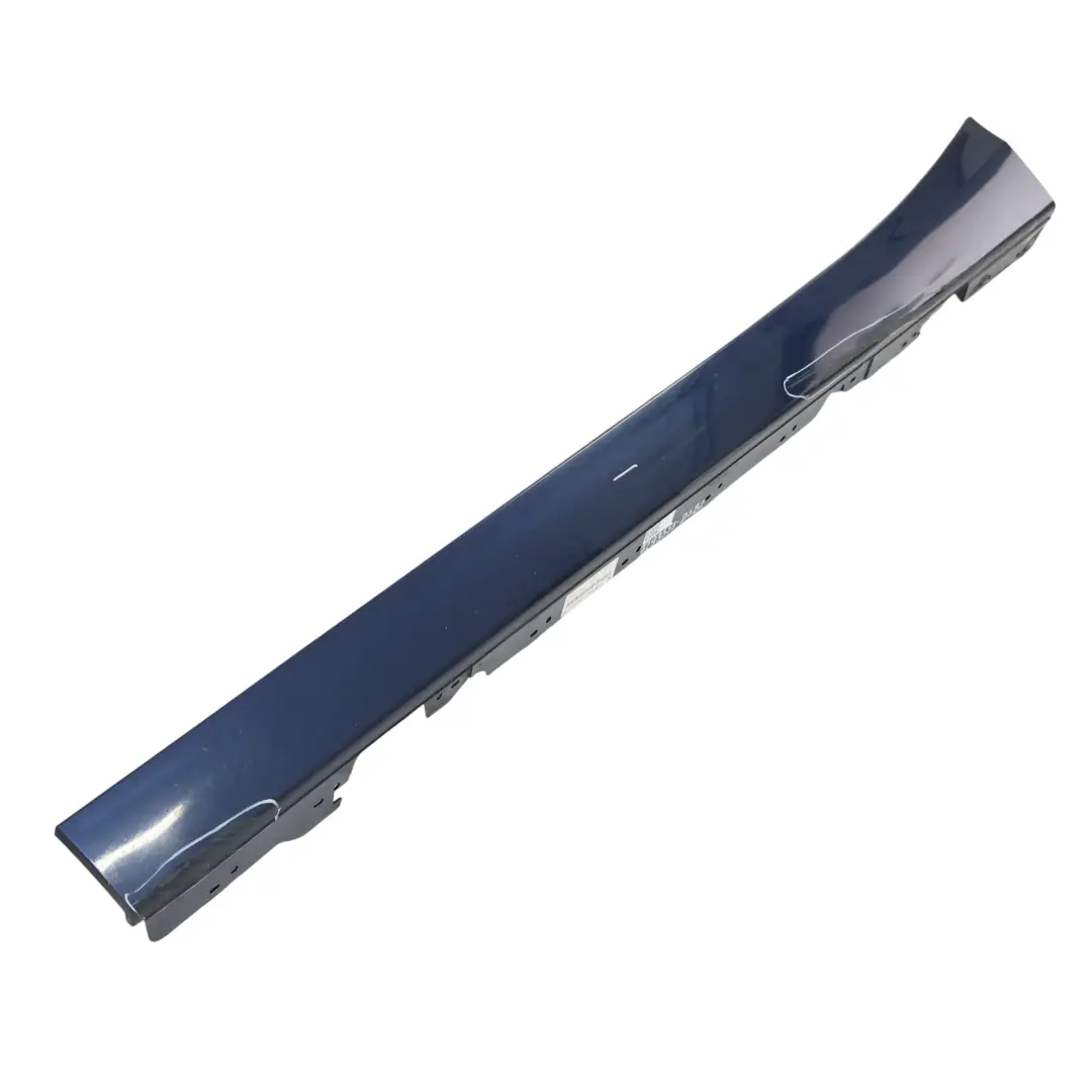 BMW F20 Side Skirt Door Sill Strip Covering Left N/S Tiefseeblau Blue - A76