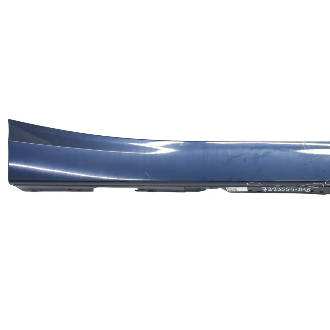 BMW F20 Faldón lateral Sill Strip Derecha Tiefseeblau Metallic - A76