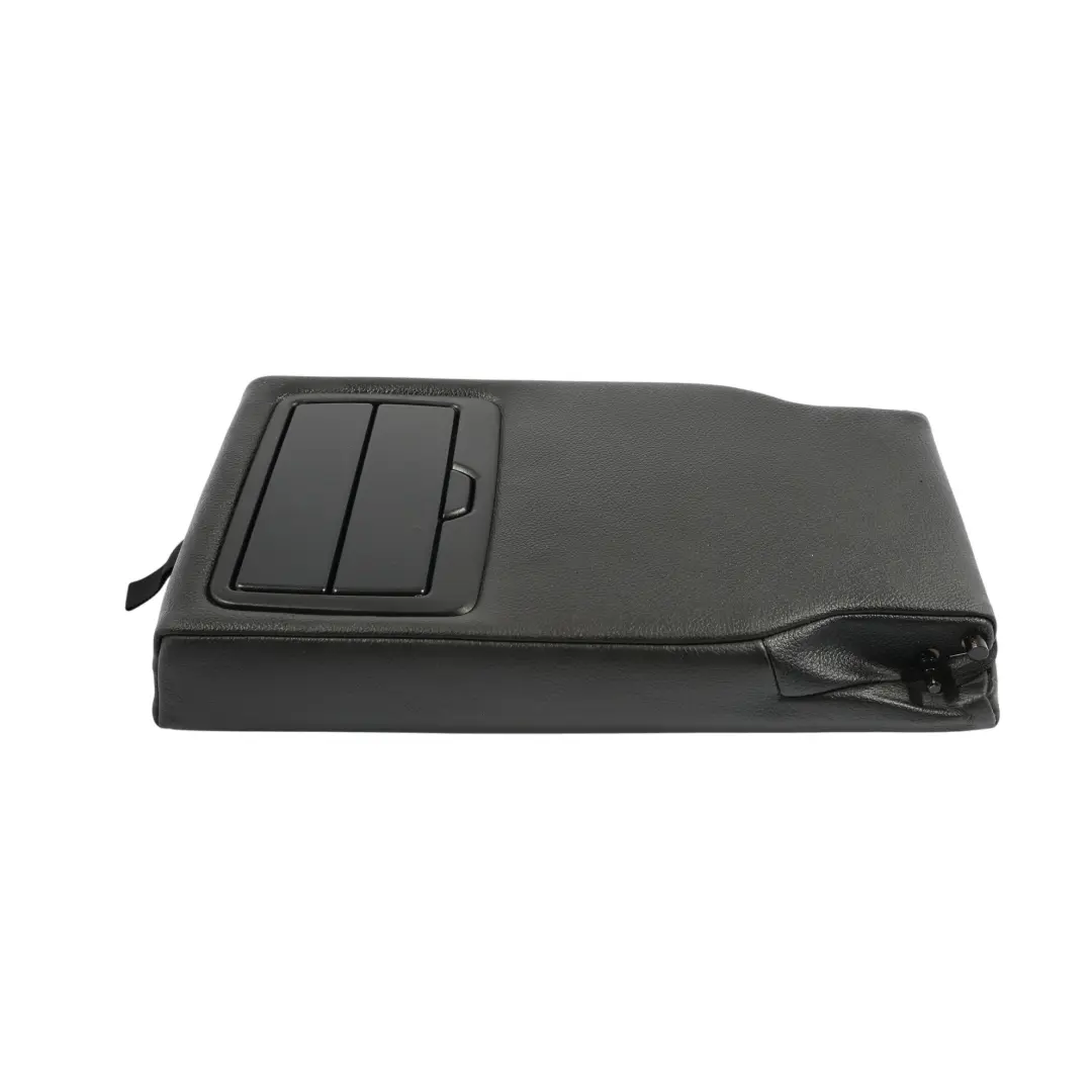 BMW F20 F30 F31 Rücksitz Armlehne Kopfstütze Cup Holder Konsole Schwarz Leder