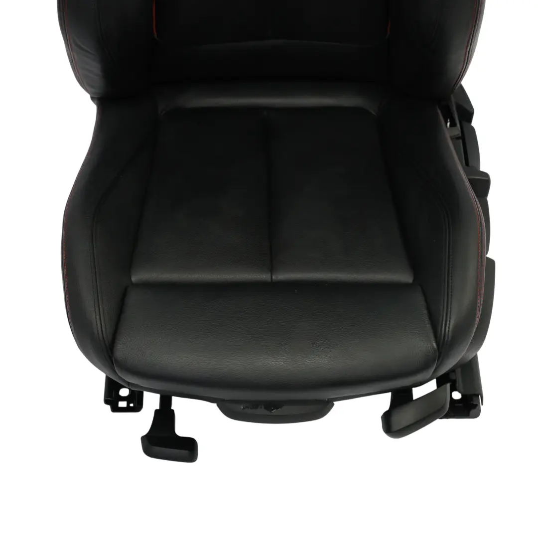 BMW F20 Sport Seat Front Left N/S Heated Leather Dakota Black Accent Red