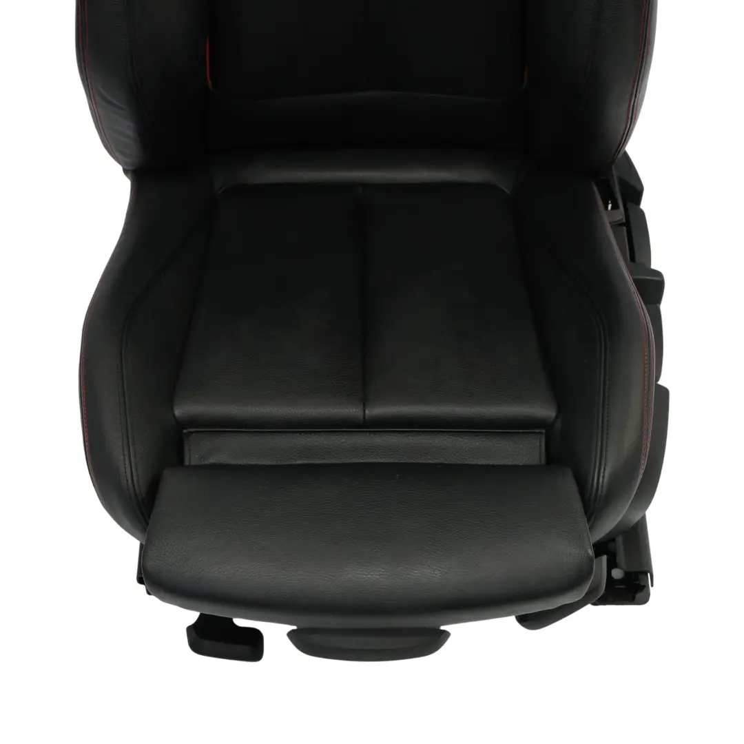 BMW F20 Sport Seat Front Left N/S Heated Leather Dakota Black Accent Red