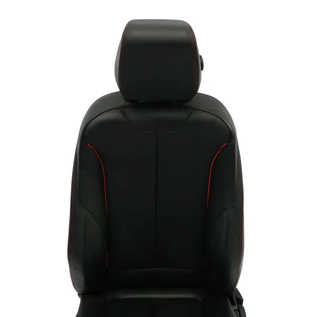 BMW F20 Sport Seat Front Left N/S Heated Leather Dakota Black Accent Red