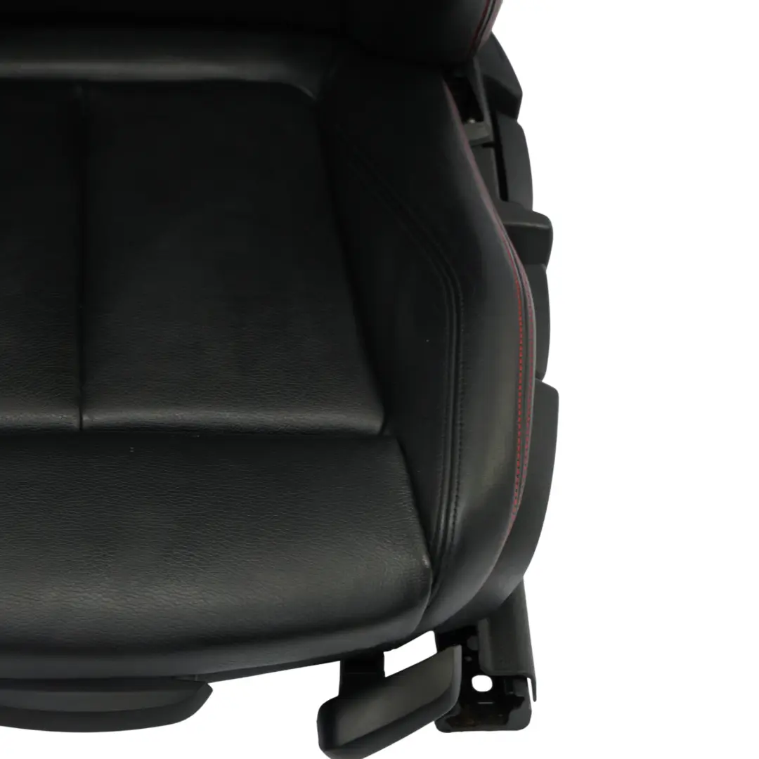 BMW F20 Sport Seat Front Left N/S Heated Leather Dakota Black Accent Red