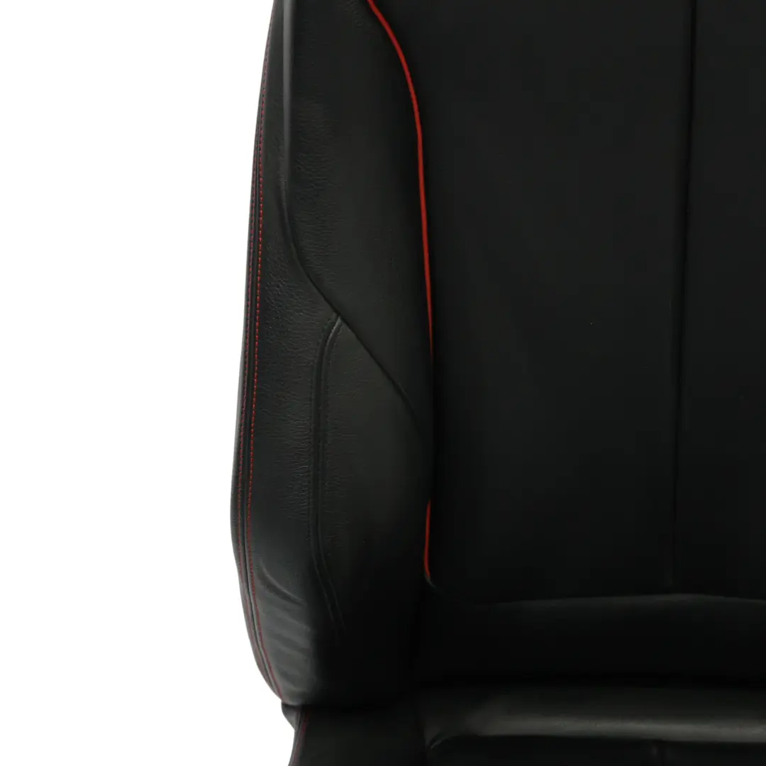 BMW F20 Sport Seat Front Left N/S Heated Leather Dakota Black Accent Red