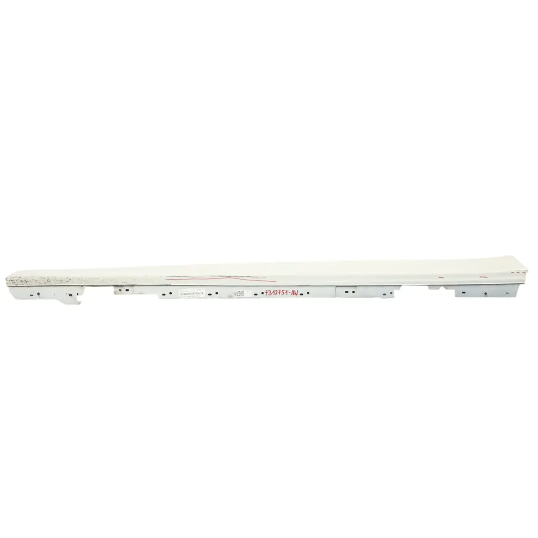 BMW F30 F31 Sill Strip Side Skirt Cover Left N/S Alpinweiss Alpine White - 300