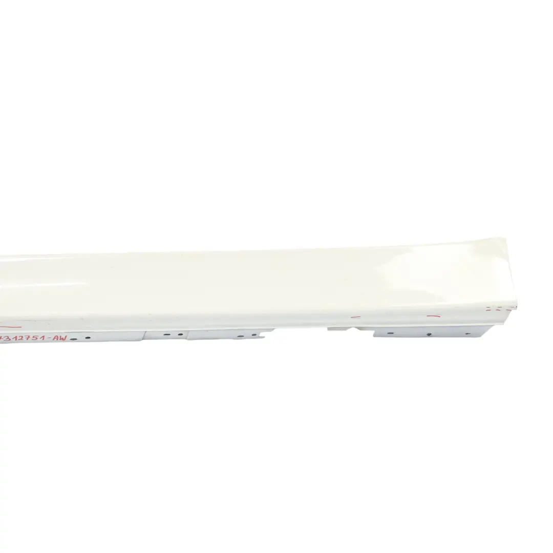 BMW F30 F31 Sill Strip Side Skirt Cover Left N/S Alpinweiss Alpine White - 300