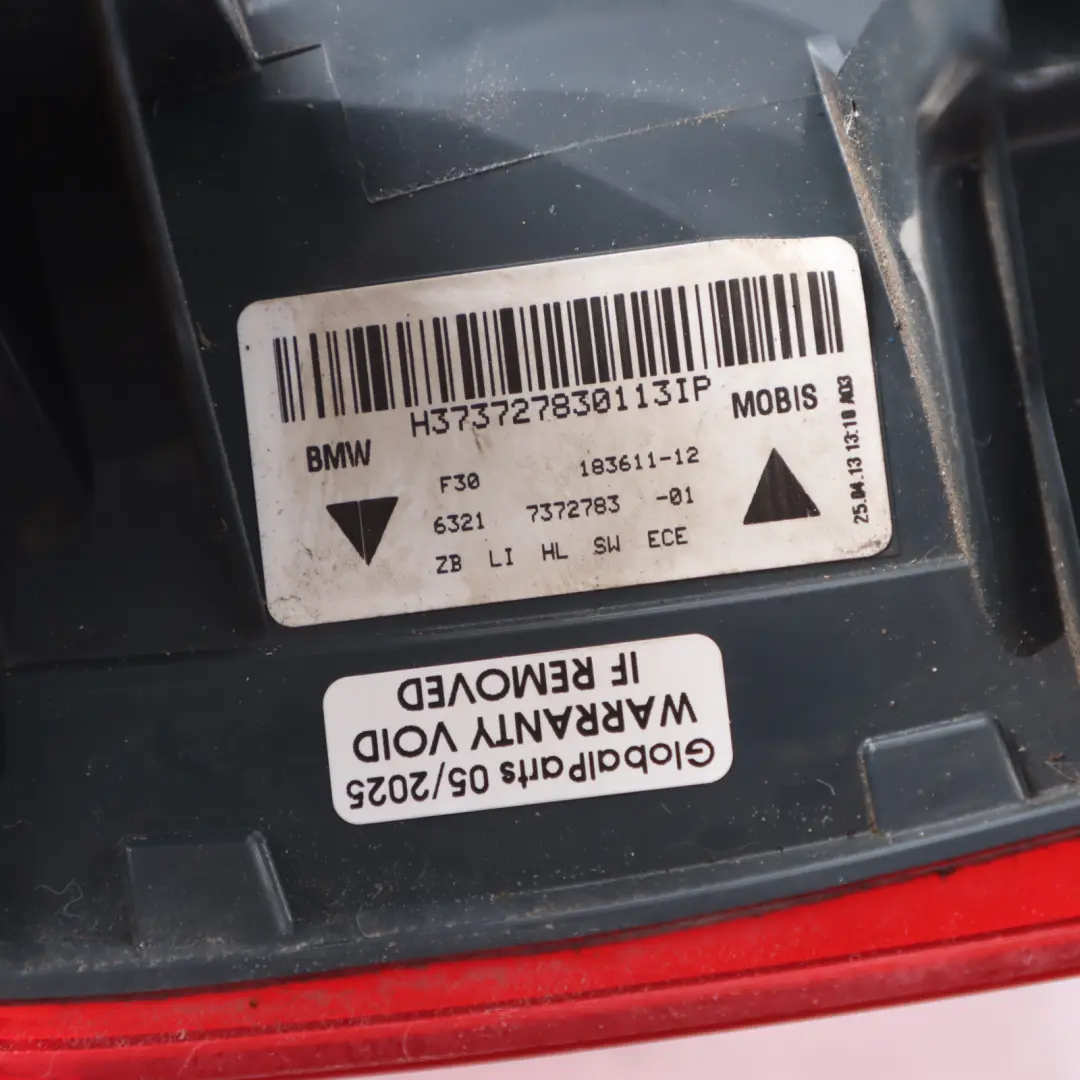 BMW F30 F80 M3 Rear Light In The Side Panel Left N/S 7372783