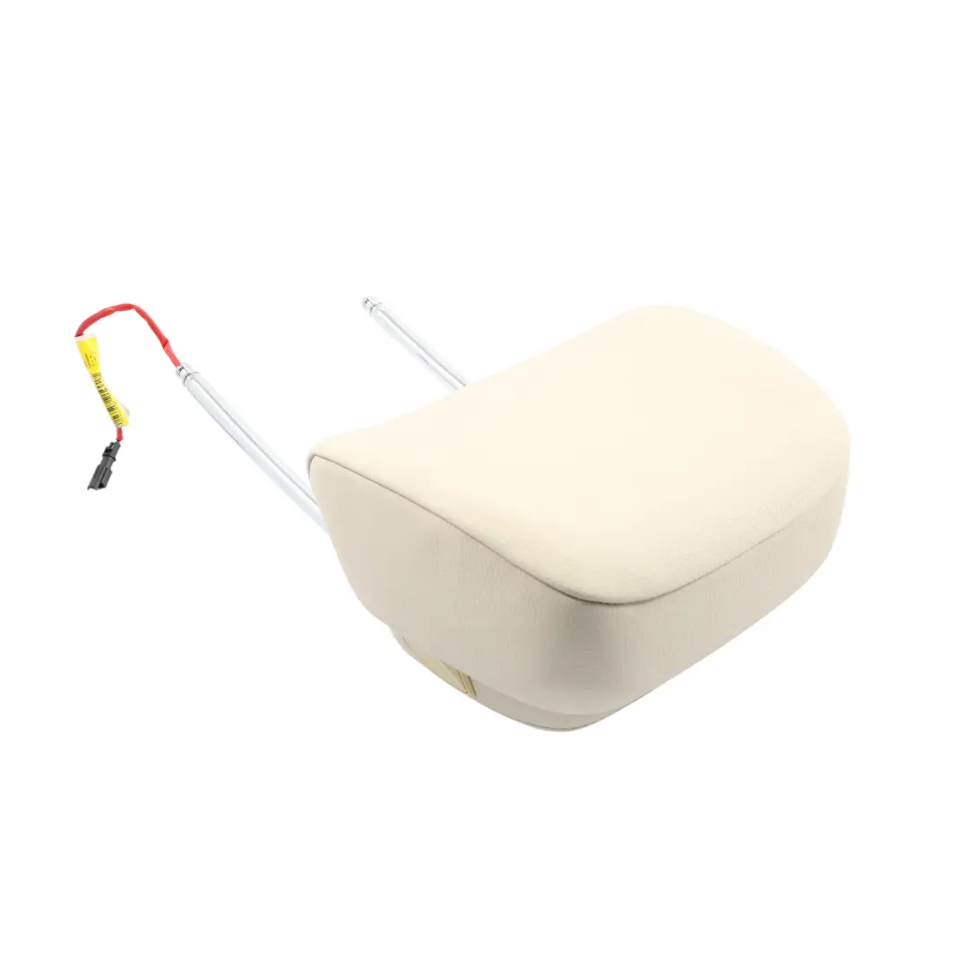 BMW F01 F02 Seat Headrest Electric Front Leather Ivory White 7319112