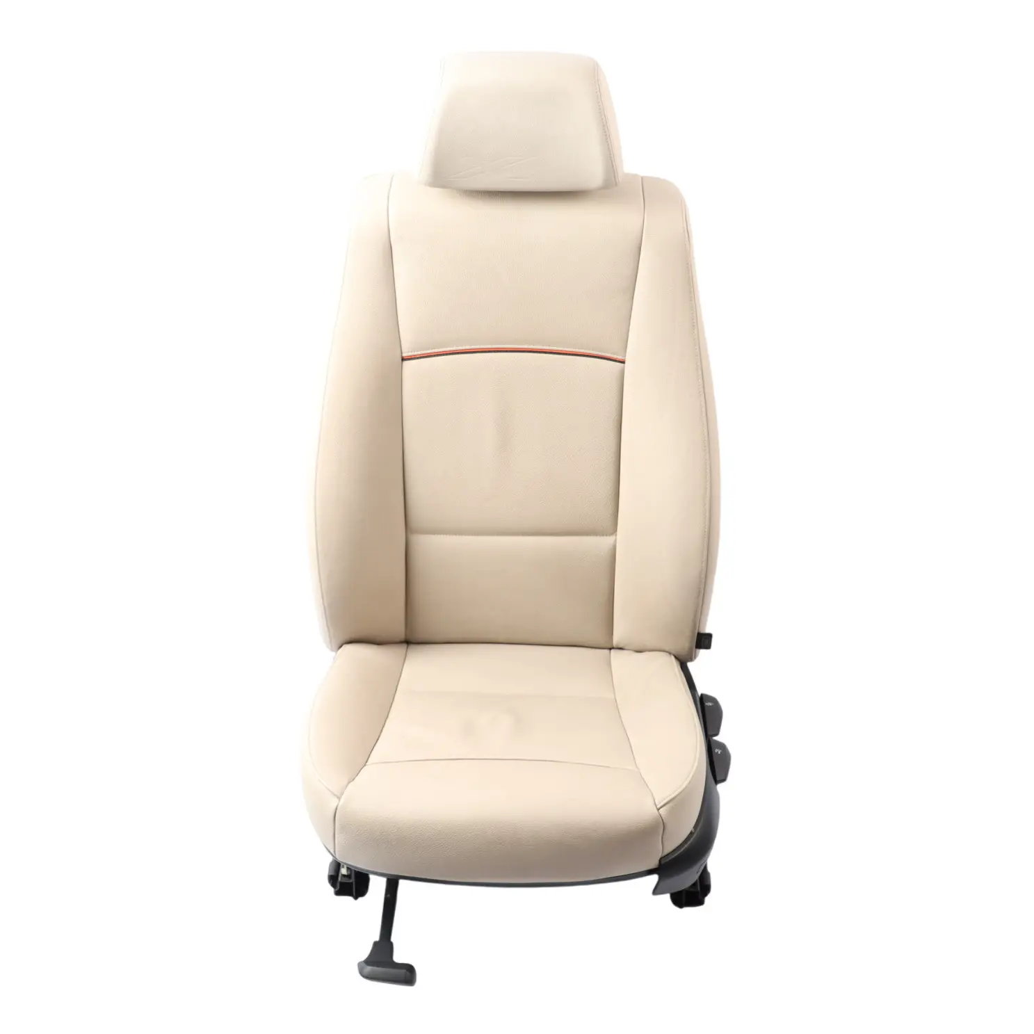 BMW X1 E84 Seat Front Left N/S Heated Leather Nevada Oyster Piping Black/Yellow