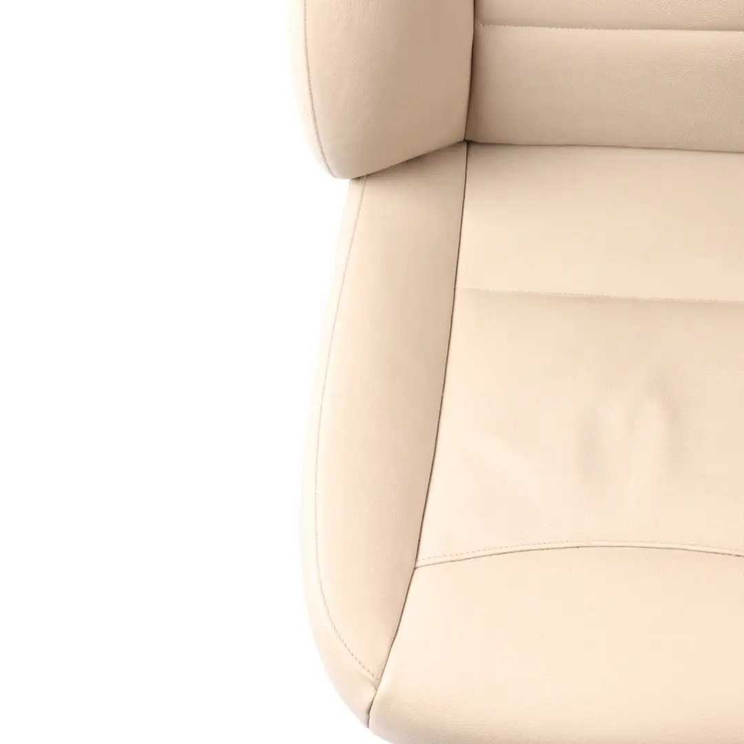 BMW X1 E84 Seat Front Left N/S Heated Leather Nevada Oyster Piping Black/Yellow