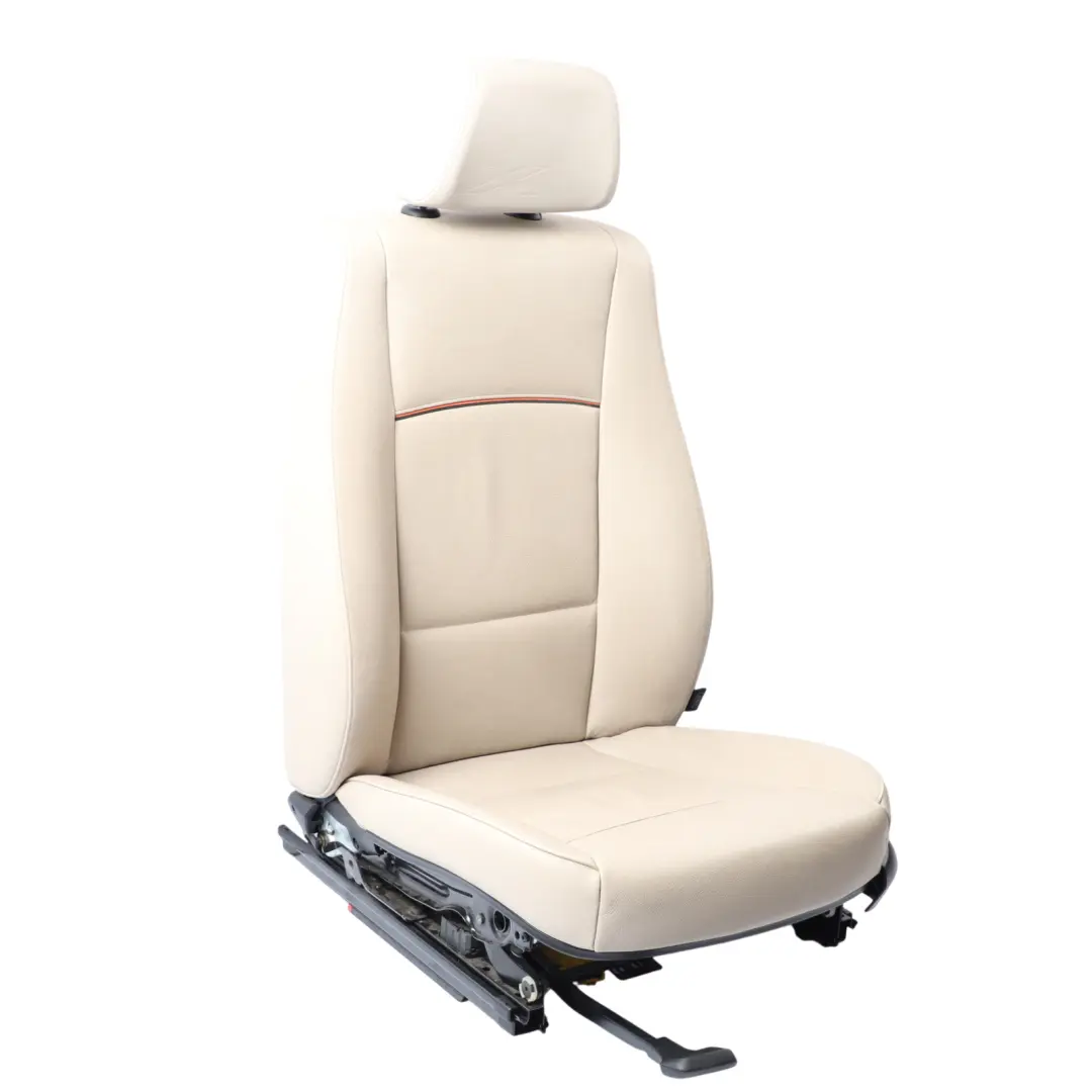 BMW X1 E84 Seat Front Left N/S Heated Leather Nevada Oyster Piping Black/Yellow