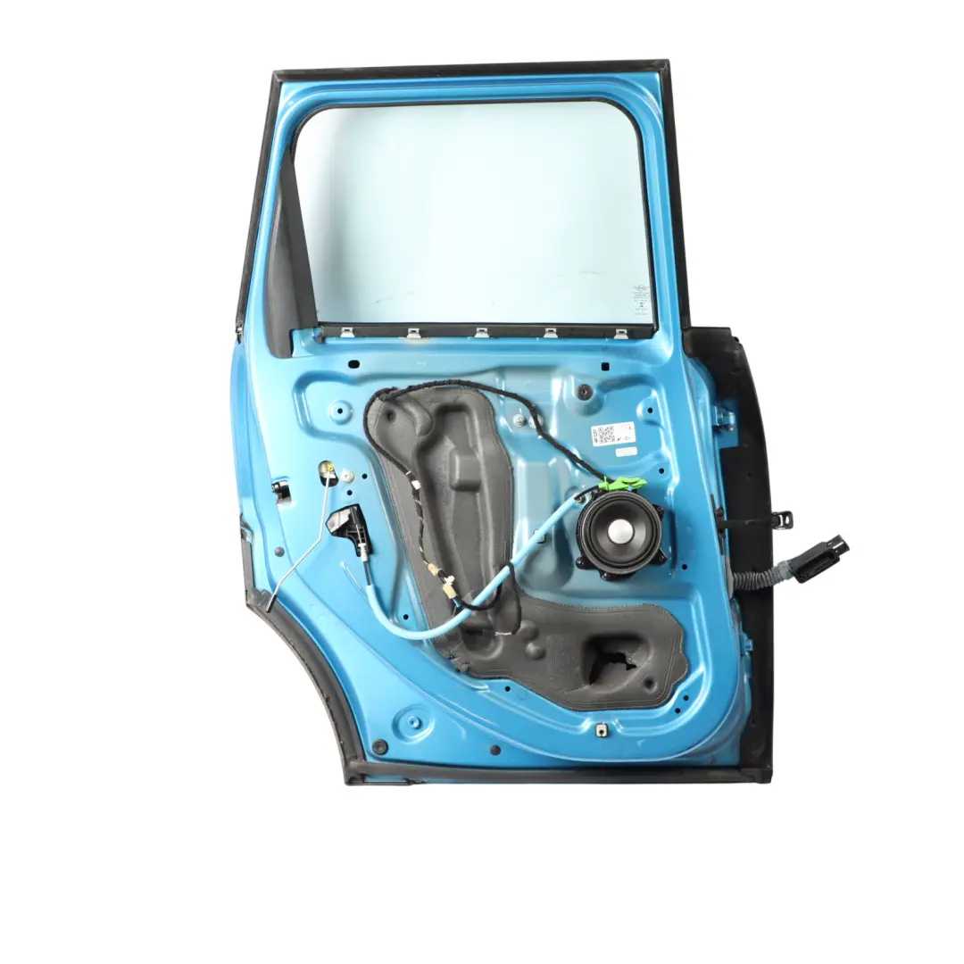 Mini F55 Door Rear Left N/S Covering Panel Electric Blue II Metallic - B86