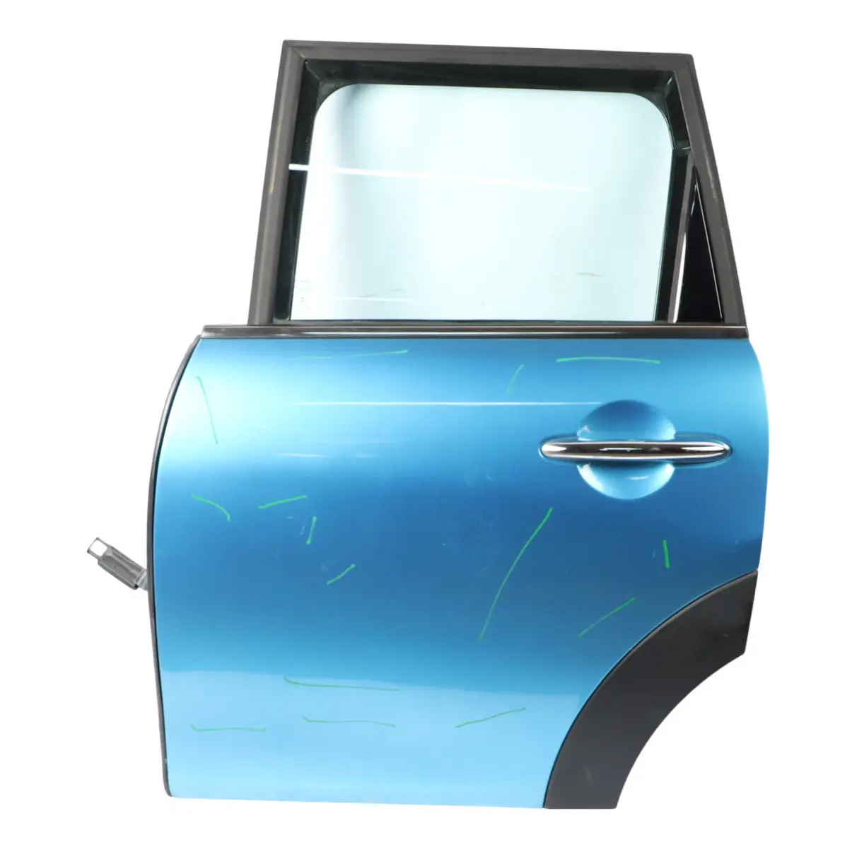Mini F55 Door Rear Left N/S Covering Panel Electric Blue II Metallic - B86