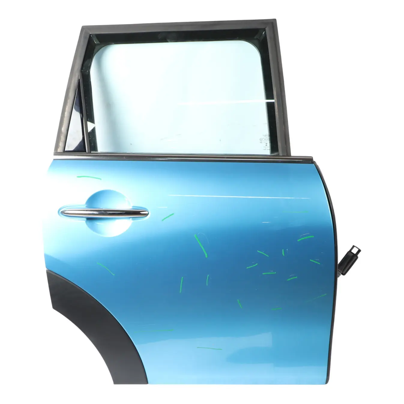 Mini F55 Door Rear Right O/S Covering Panel Electric Blue II Metallic - B86
