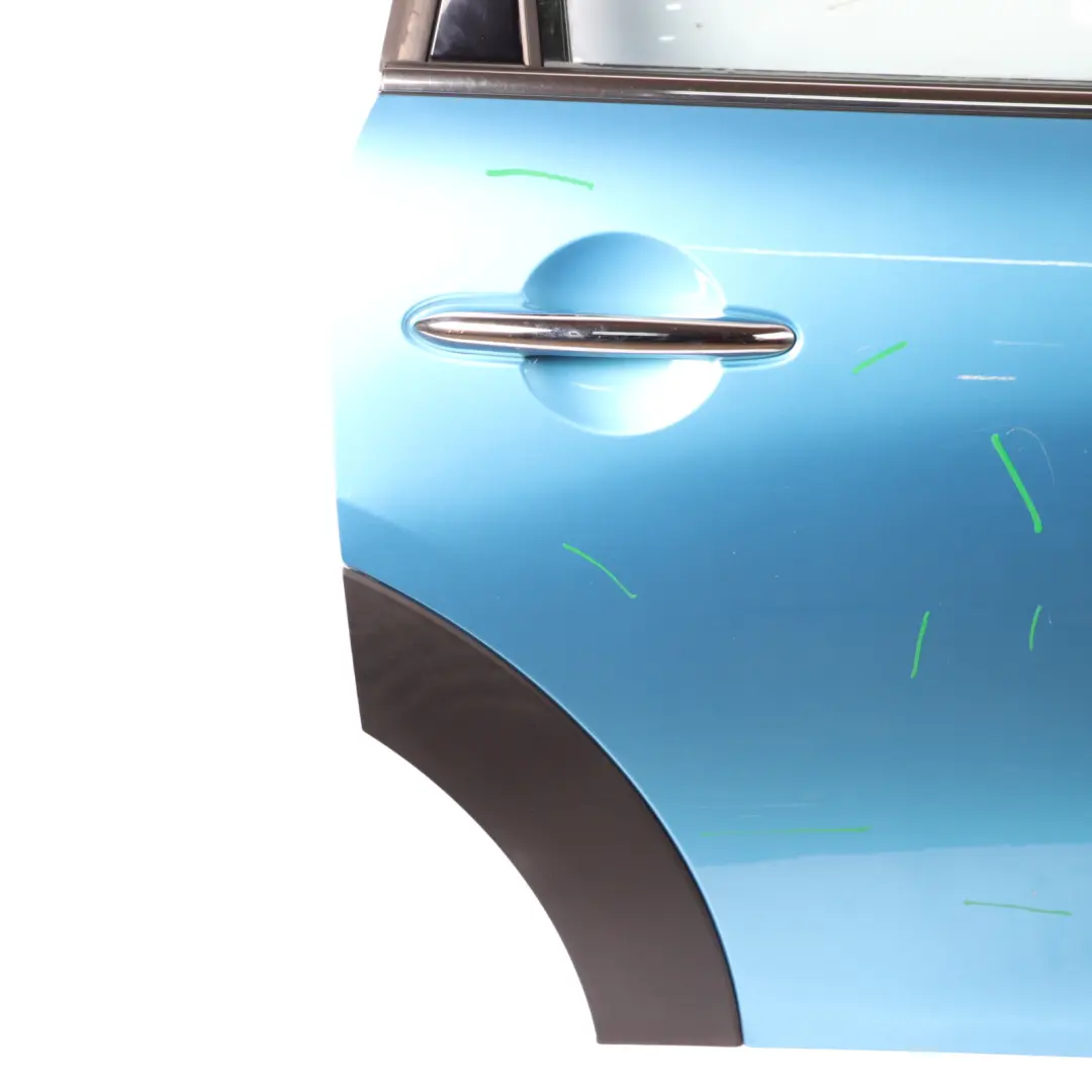 Mini F55 Door Rear Right O/S Covering Panel Electric Blue II Metallic - B86