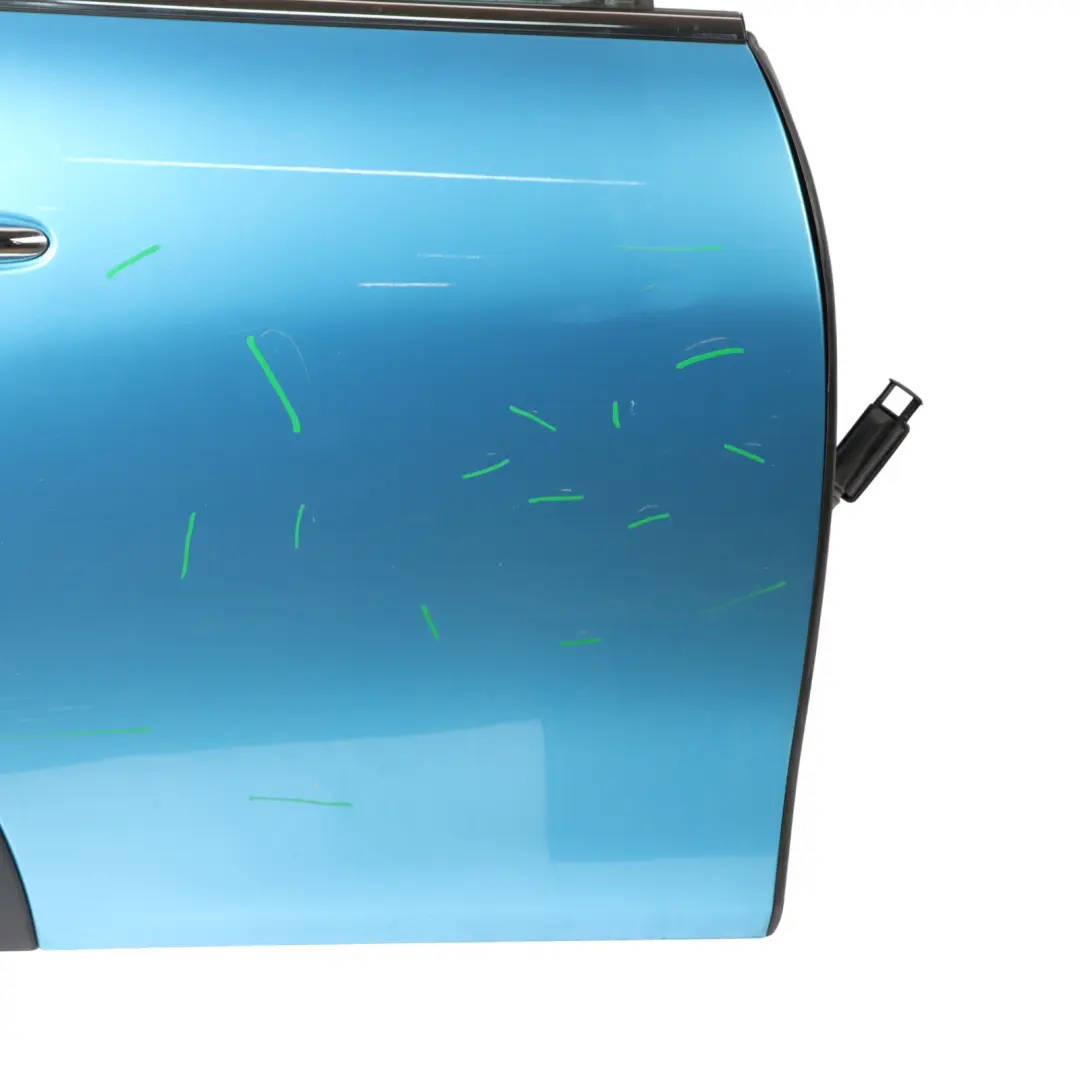Mini F55 Door Rear Right O/S Covering Panel Electric Blue II Metallic - B86