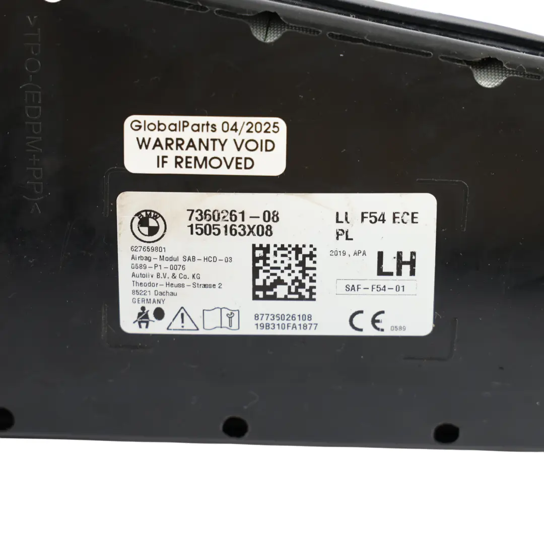 Mini Clubman F54 Poduszka Powietrzna Airbag Fotela Lewy Przód 7360261